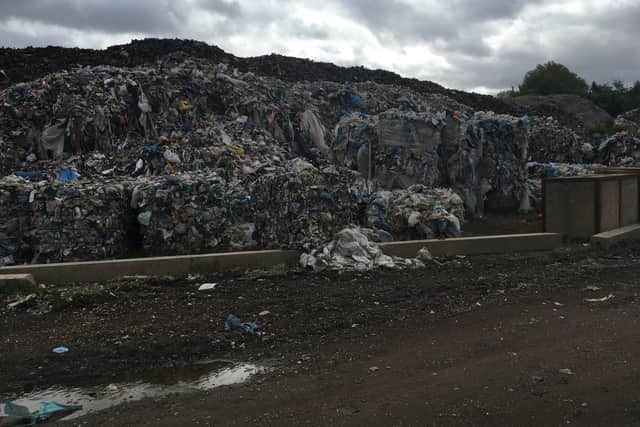 Pictures of the illegal waste site. EMN-200105-122132001