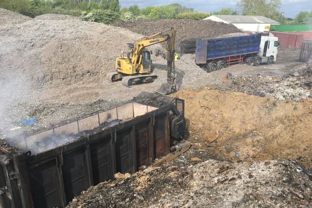 Pictures of the illegal waste site. EMN-200105-122120001