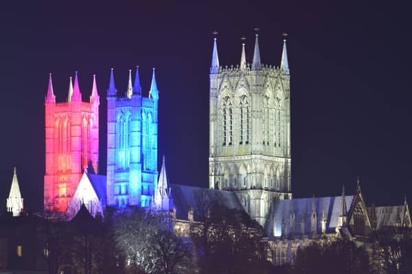 Lincoln Cathedral will be lit red, white and blue on Friday, May 8, to mark the 75th anniversary of VE day, and commemorate the end of the Second World War. EMN-200505-153519001