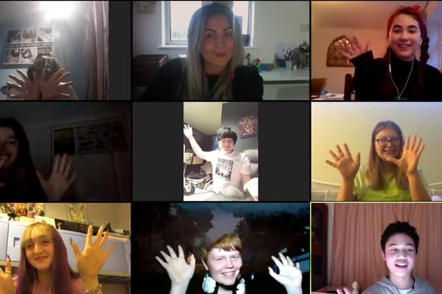 The Biz do a Zoom lesson