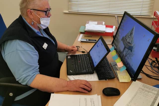 Town clerk Bonny Smith at Spilsby's first virtual meeting.