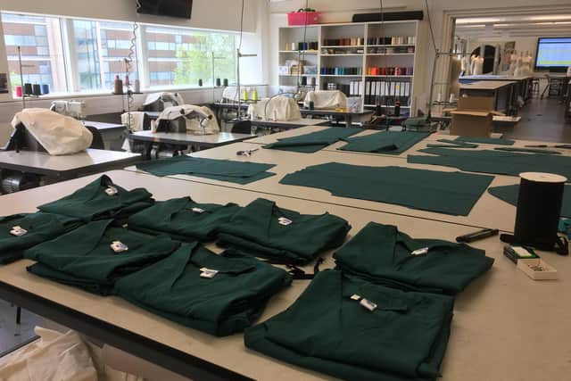 Some of the scrubs produced. EMN-200605-141452001