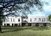 An image of how the combined hub and college will look, subject to planning permission