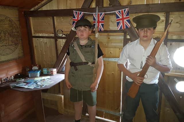 Jacob and Alfie on alert