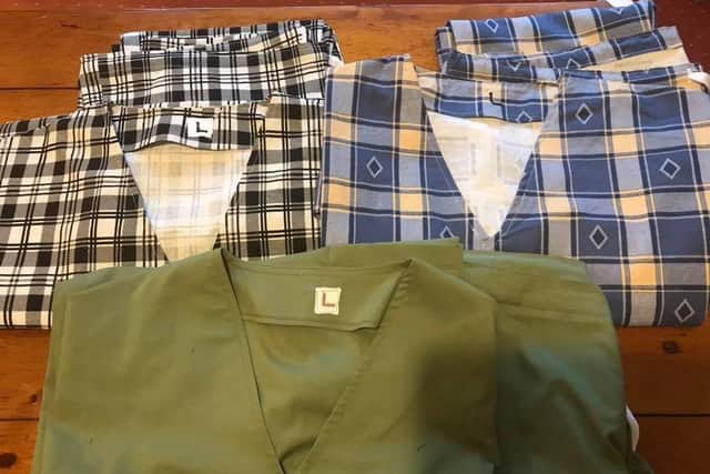 Making scrubs for NHS, by Rita Owen. EMN-201005-171945001