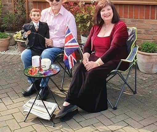 Ventriloquist Alan Simmons (with 'Denny') alongside his wife, town councillor Julia Simmons.
