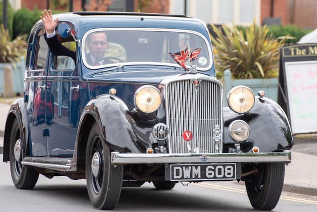 Ryan Goodyear with his 1939 Rover PT EMN-201105-094741001