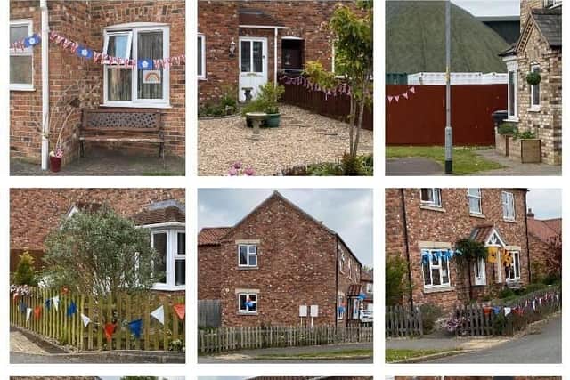 Jenny Beswick shared this collage of houses with their decorations up! EMN-201105-111519001