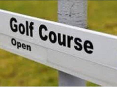 Golf courses are re-opening under new rules.