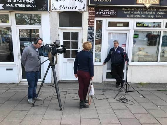 The BBC came to Skegness as part of its investigation into Business Improvement Districts.