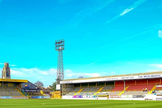 York Street has been the home of Boston United since 1933. Photo: David Dales