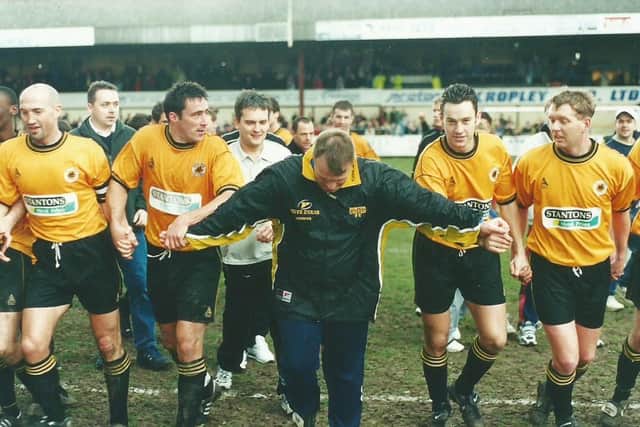 United last won a league title at home in 2000, beating Grantham Town 3-1.