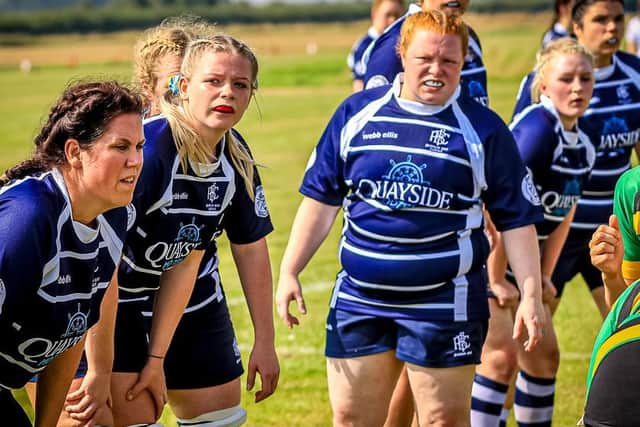 Boston Rugby Club Ladies. Photo: David Dales.