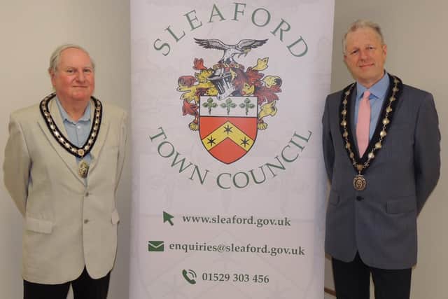 New Mayor of Sleaford Coun Anthony Brand and Deputy Mayor Coun Robert Oates. EMN-200518-141252001