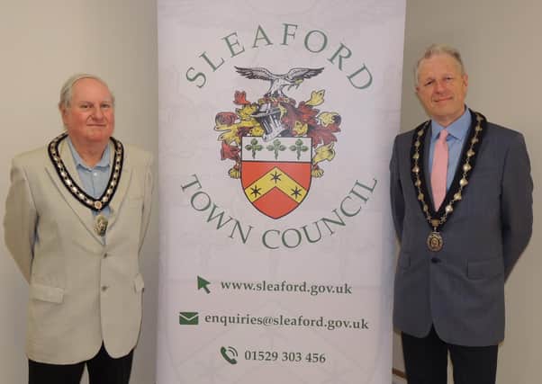 New Mayor of Sleaford Coun Anthony Brand and Deputy Mayor Coun Robert Oates. EMN-200518-141252001