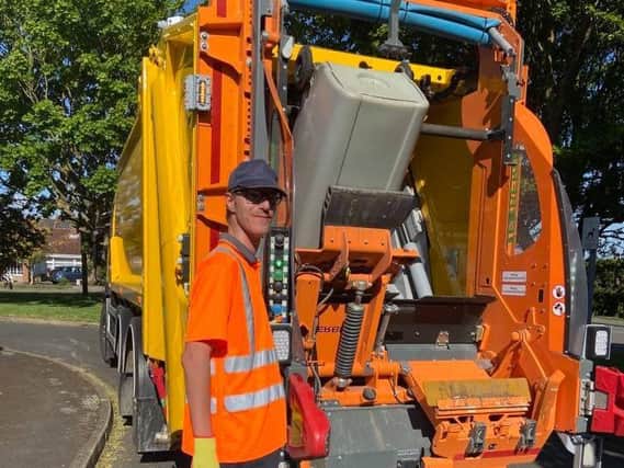 Tim Lewington is one of the bin men who have been overwhelmed by messages of support during the Covid-19 pandemic.