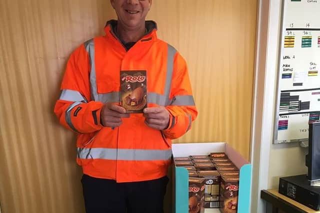 Crews were donated Easter Eggs by Morrisons.