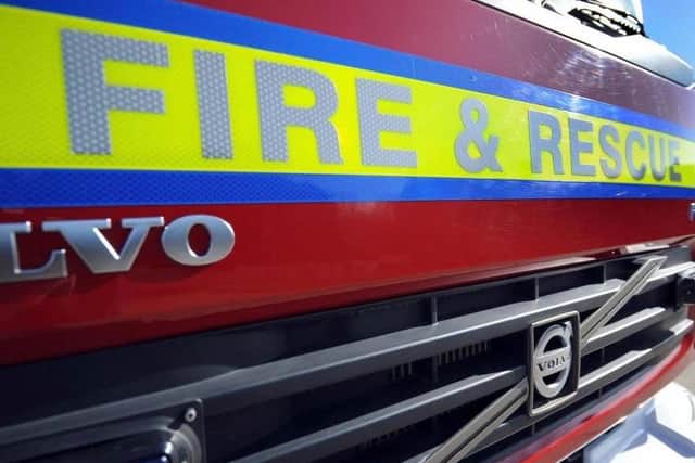 A Sleaford fire crew was called to the incident yesterday afternoon.