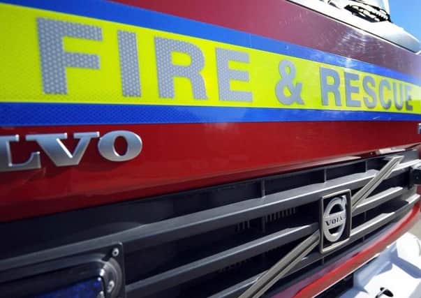 A Sleaford fire crew was called to the incident yesterday afternoon.