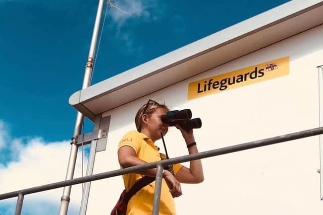 There are no lifeguards on duty along the coast.