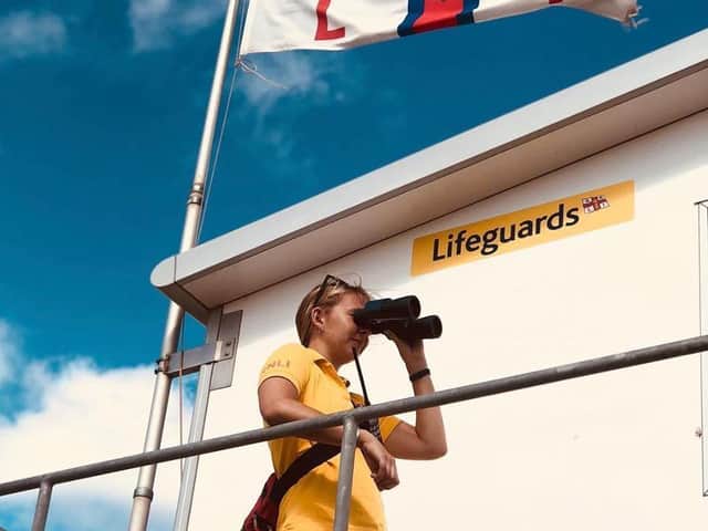 There are no lifeguards on duty along the coast.