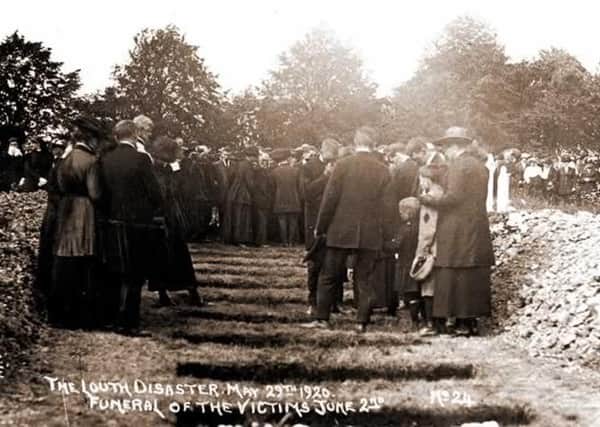 A funeral service was held for the many victims of the Louth Flood. (Photo: Louth Museum)