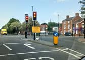 Signs in Horncastle’s Bull Ring give drivers plenty of notice for the road closure on the A158.