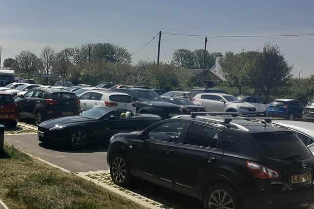 The LCC car parks in Anderby Creek were full of visitors.