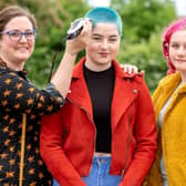 Pictured from left are Amy Cullen and her daughters Kiera (centre) and Poppy (right).