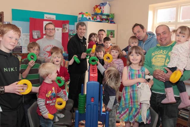 Turning the spotlight on male role models in Spilsby, 10 years ago.
