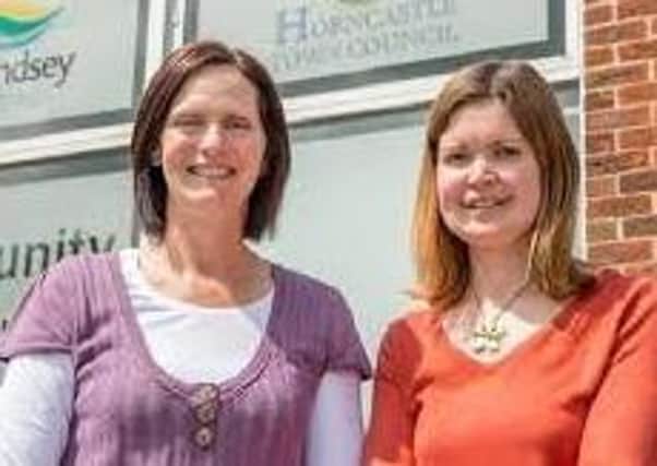 Town clerk Amanda Bushell (right) and deputy Michelle Moss