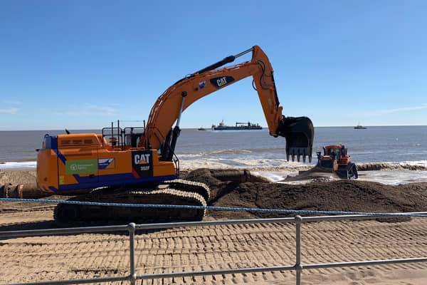 An annual scheme to shore up the Lincolmshire shoreline has returned. Picture: Environment Agency