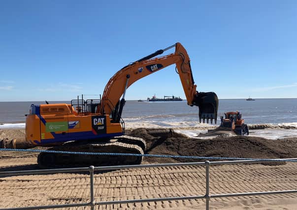 An annual scheme to shore up the Lincolmshire shoreline has returned. Picture: Environment Agency