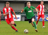 Lincs League action between Sleaford Town Rangers and Horncastle Town.