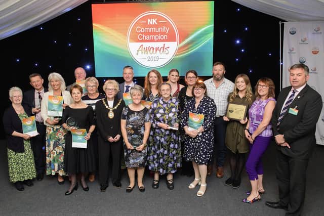 The 2019 NK Community Champion Awards winners.
Picture: Chris Vaughan Photography. EMN-200106-153033001