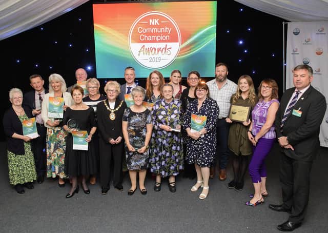 The 2019 NK Community Champion Awards winners.
Picture: Chris Vaughan Photography. EMN-200106-153033001
