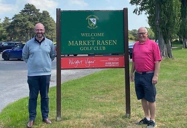 Golf manager Mark Davis and director Pete Bray