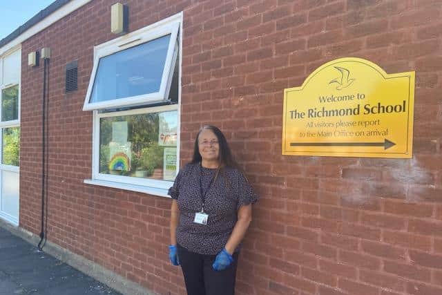 Teaching assistant Jo Hazard has been helping with the preparations for the re-opening.