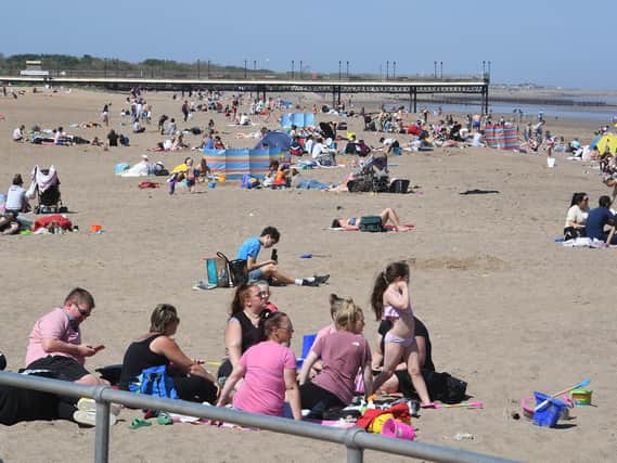 The beach in Skegness has continued to remain busy during lockdown but there is concern for the future of businesses unable to trade.