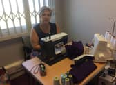 Valued volunteer: Trista Wright doing what she does best.