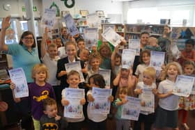 Children enjoying the finale of last year’s Summer Reading Challenge EMN-200406-084420001