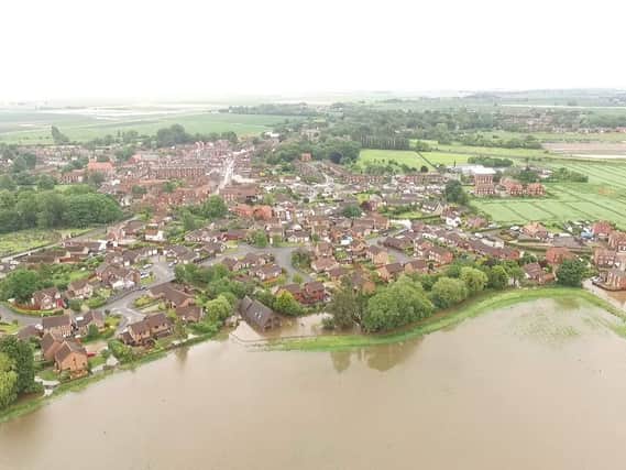 Wainfleet was flooded after three days of rain fell on June 13 last year.