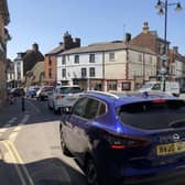Coun Lockwood supplied this photo of traffic delays in Horncastle.