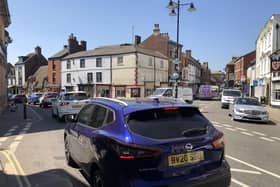 Coun Lockwood supplied this photo of traffic delays in Horncastle.