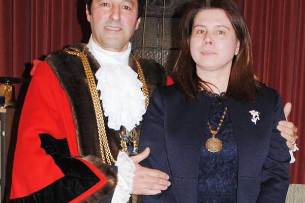 Mayor Anton Dani and mayoress Maria Dani