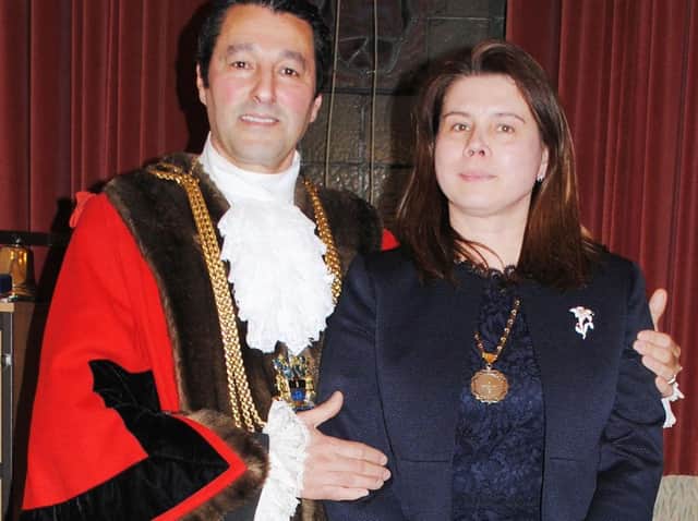 Mayor Anton Dani and mayoress Maria Dani
