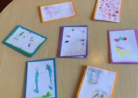 Messages from school children have brightened residents' days at Ashdene care home. EMN-201006-181134001