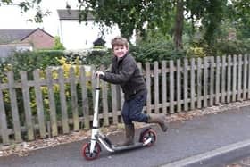Louis Speller on his two-wheel fundraiser EMN-201106-094228001