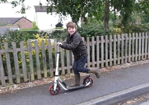 Louis Speller on his two-wheel fundraiser EMN-201106-094228001