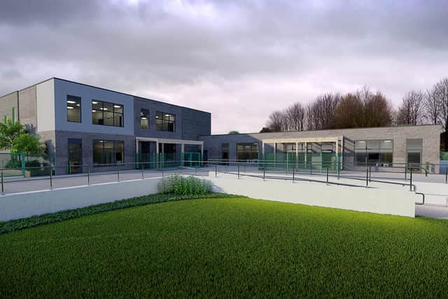 An artist's impression of the future school site, due to come into use from September 2021.
